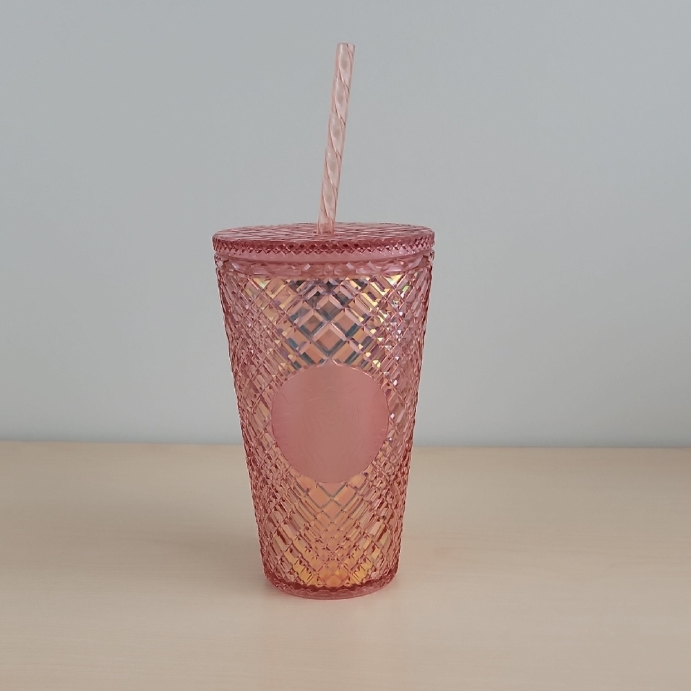 Starbucks Pink Tumbler with Straw